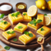 Barritas de limón con base de galleta