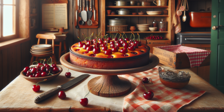 Clafoutis de cerezas tradicional