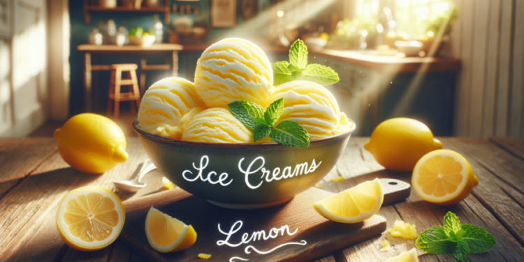 Cremas heladas de limón