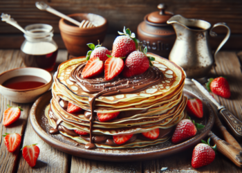 Crepas de Nutella con fresas