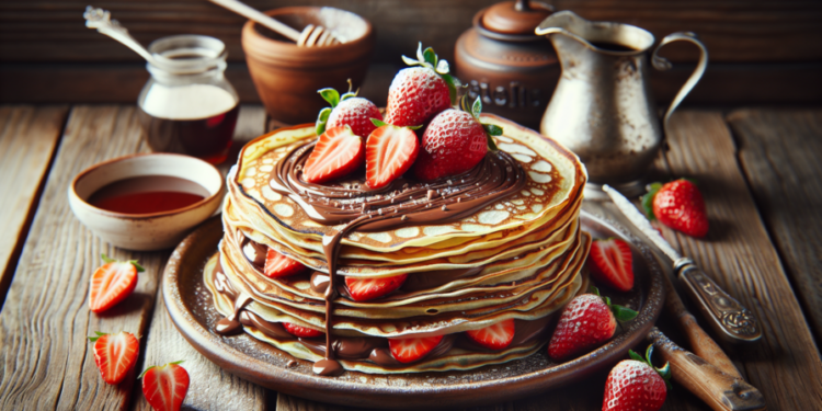 Crepas de Nutella con fresas