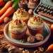 Cupcakes de zanahoria con nueces