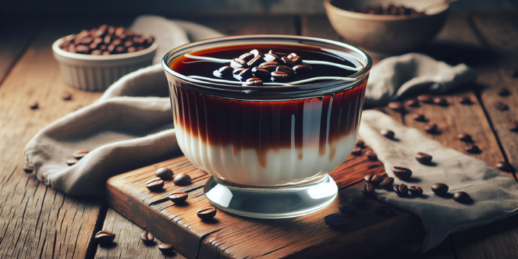 Gelatina de café con leche condensada