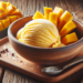 Helado de mango cremoso