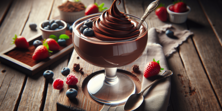 Mousse de chocolate fácil