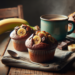 Muffins de chocolate y plátano