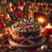 Pastel de frutas navideño