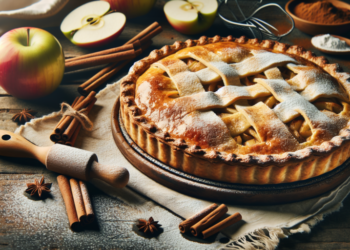 Pastel de manzana con canela