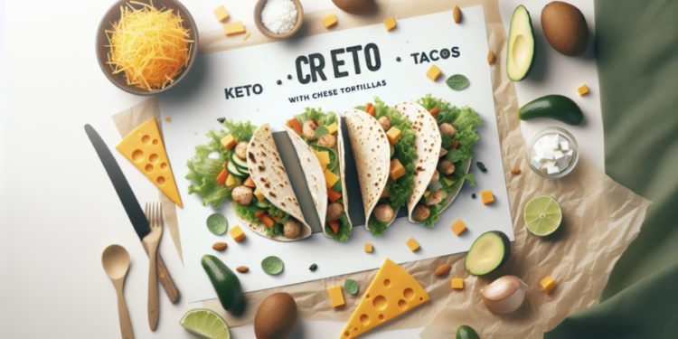 Tacos keto con tortillas de queso