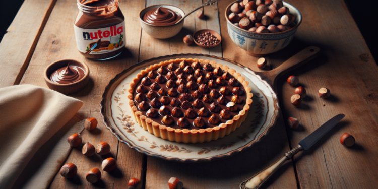 Tarta de avellanas y Nutella