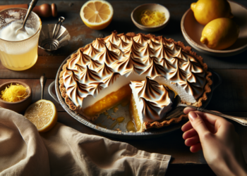 Tarta de limón con merengue