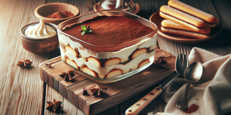 Tiramisú con mascarpone auténtico