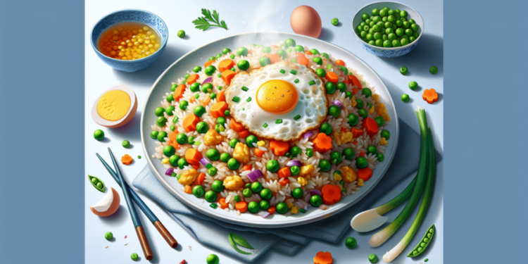 Arroz tres delicias al estilo chino fácil y rápido