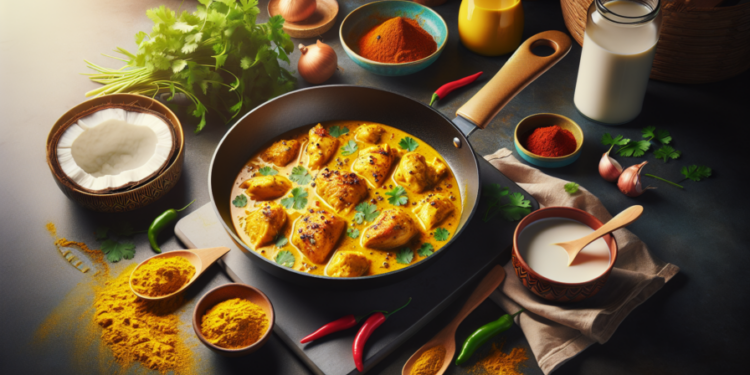 Cómo hacer pollo al curry con leche de coco