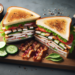 Cómo hacer un sándwich club clásico con pollo y bacon