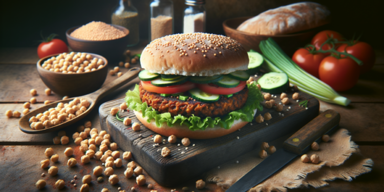 Cómo hacer una hamburguesa vegana de garbanzos casera