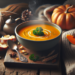 Crema de calabaza suave y cremosa para el invierno