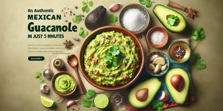 Receta de guacamole mexicano auténtico en solo 5 minutos