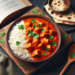 Receta de pollo tikka masala con arroz basmati