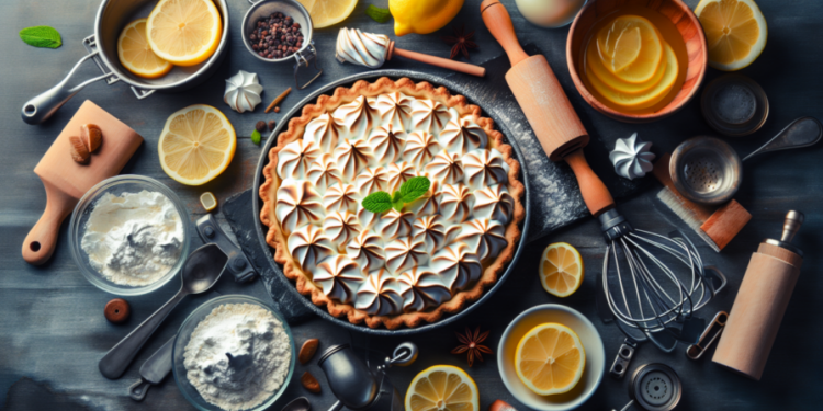 Tarta de limón con merengue italiano paso a paso