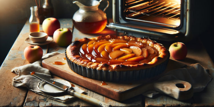 Tarta tatin de manzana caramelizada al horno
